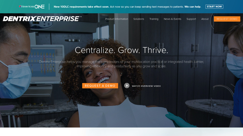 Dentrix Enterprise Landing Page