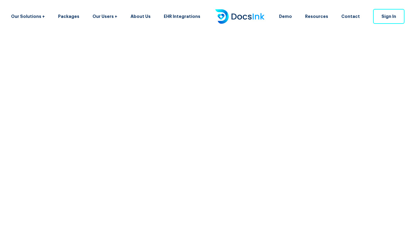 DocsInk Messenger Landing page