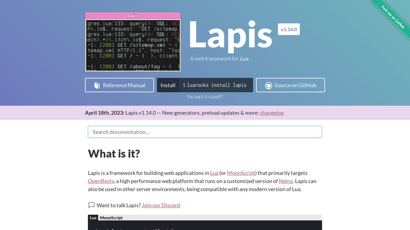 Lapis Landing Page