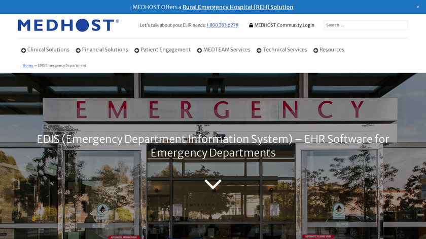 MEDHOST EDIS Landing Page