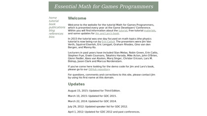Essential Math for Games Programmers image
