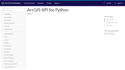 ArcGIS API for Python screenshot