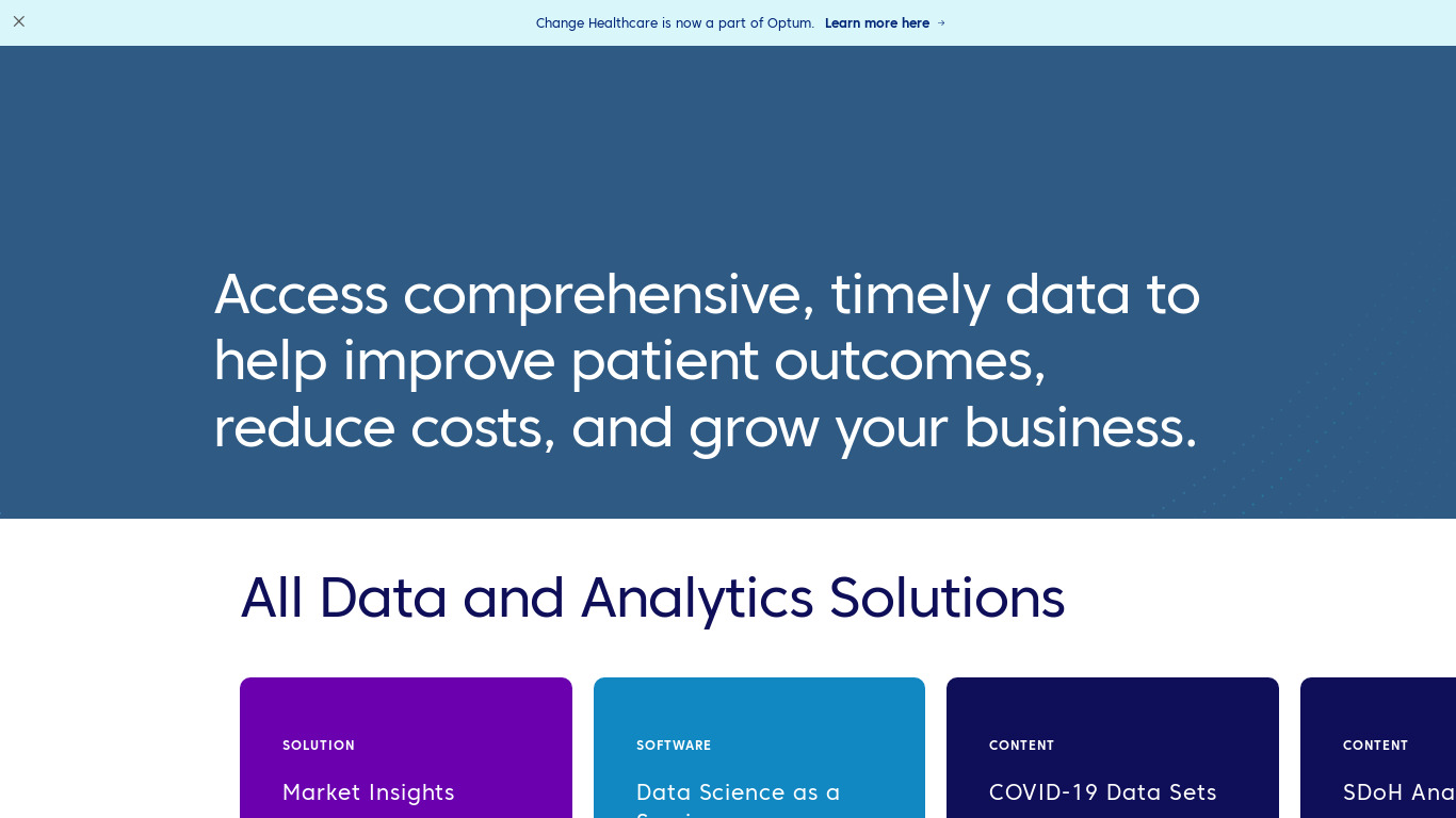 Applied Analytics for Risk Discovery Landing page