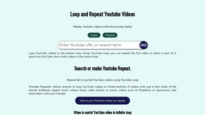 YouXube - Repeat Youtube Videos image