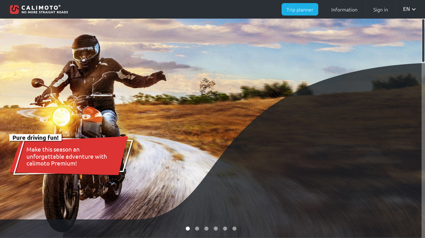calimoto Landing Page