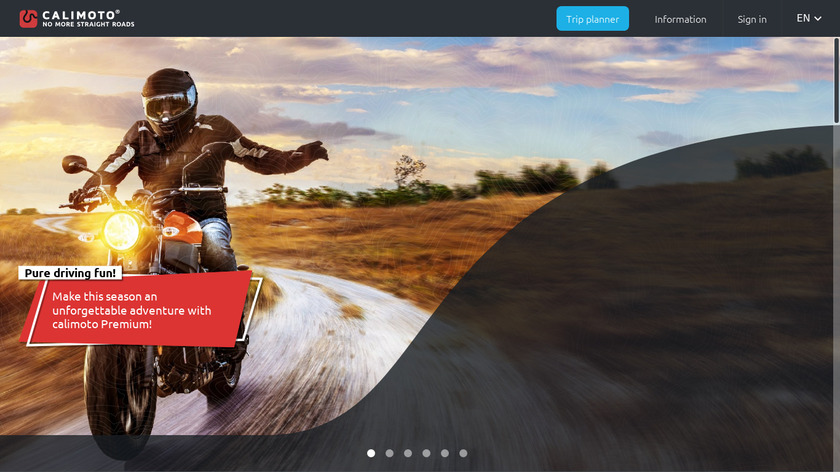 calimoto Landing Page