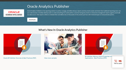 Oracle BI Publisher screenshot