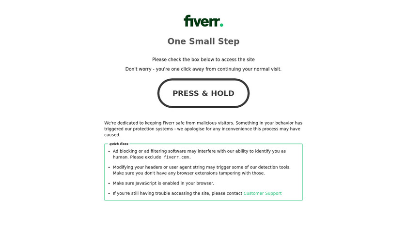 Fiverr Logo Maker Landing Page