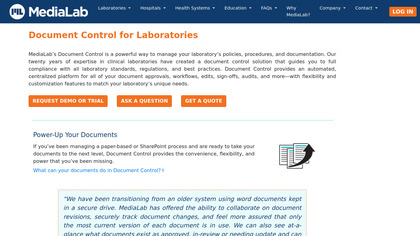 MediaLab Document Control image