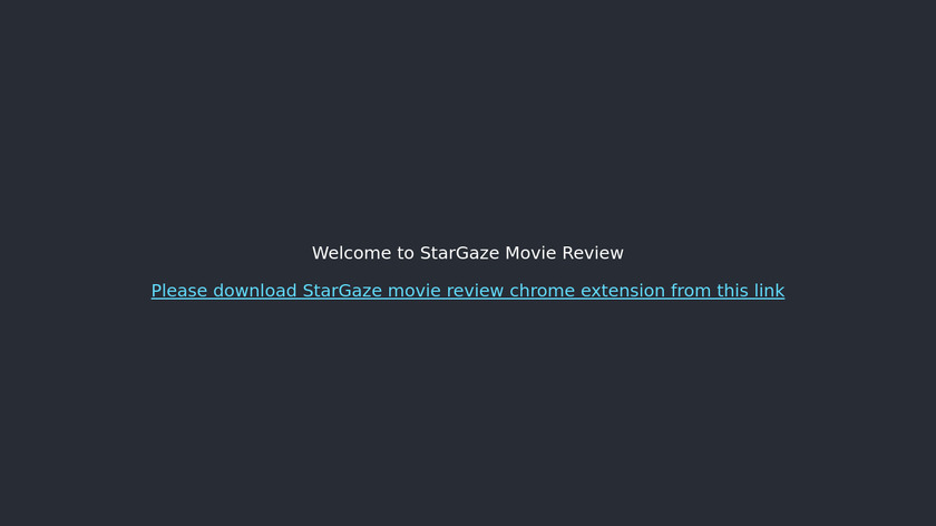 StarGaze Social Movie Reviews Landing Page