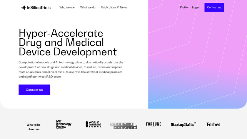 InSilicoTrials Landing Page