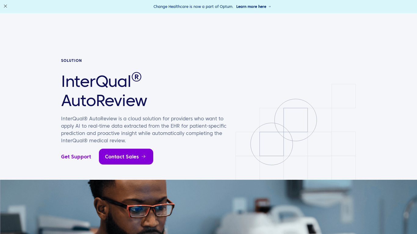 InterQual AutoReview Landing page