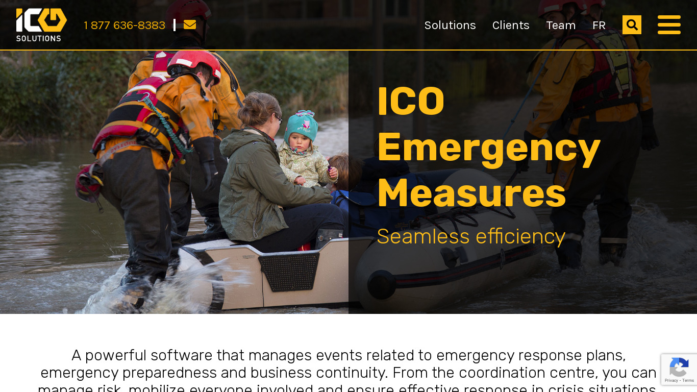 ICO Emergency Measures Landing page