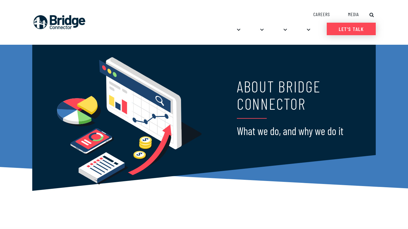 Bridge Connector iPaaS Landing page