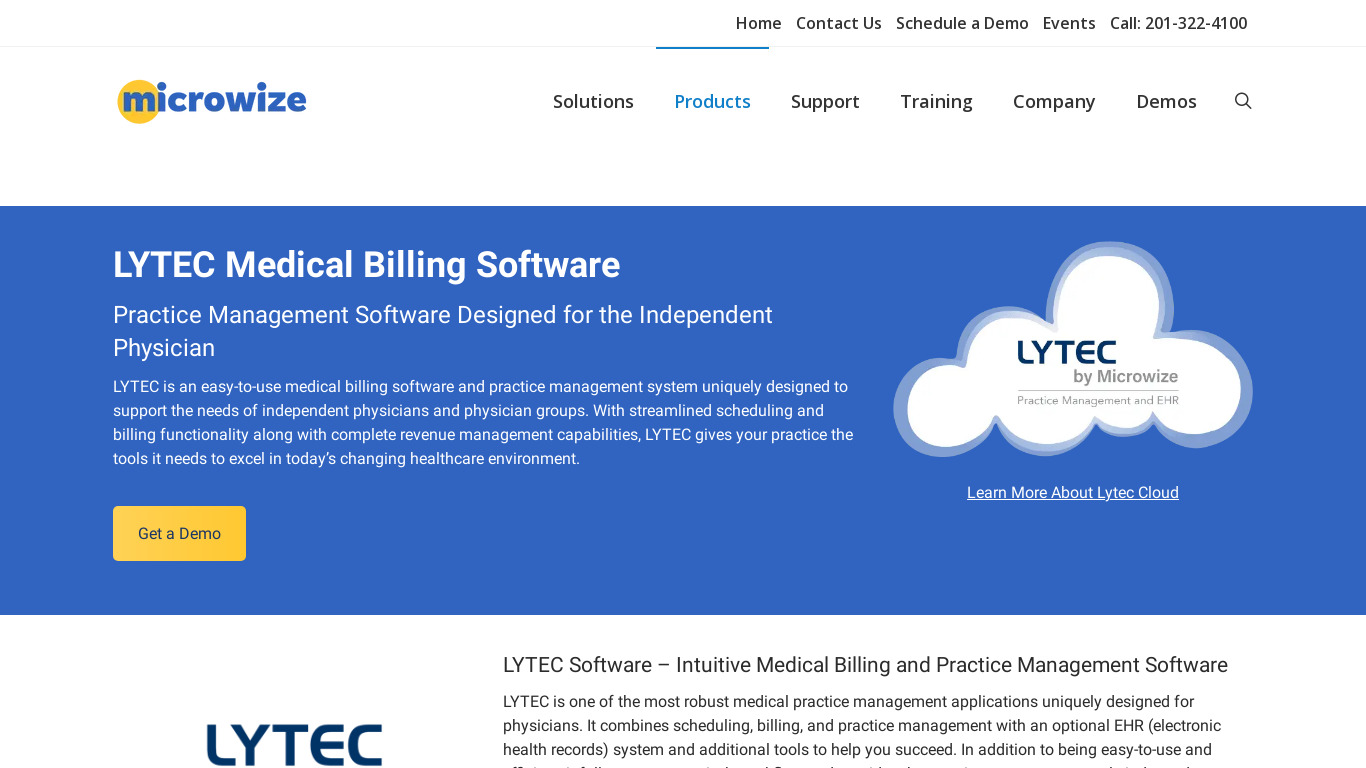 Lytec Landing page