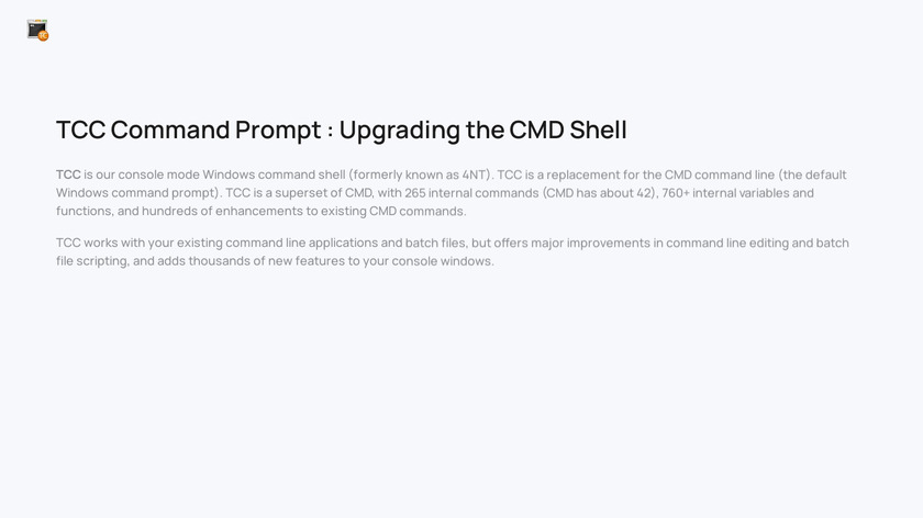 TCC by JP Software Landing Page