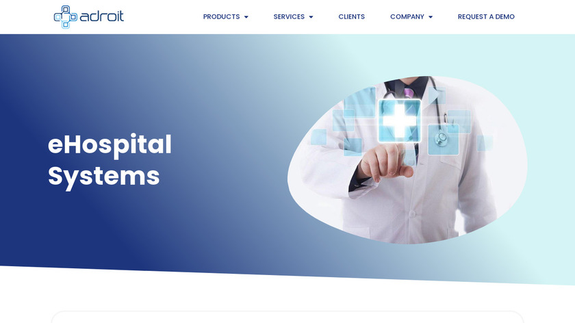 eHospital Systems Landing Page