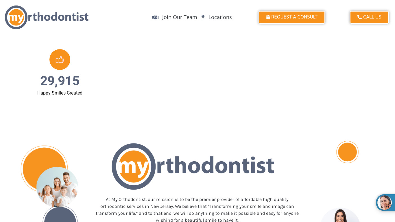 MyOrthodontist Landing page