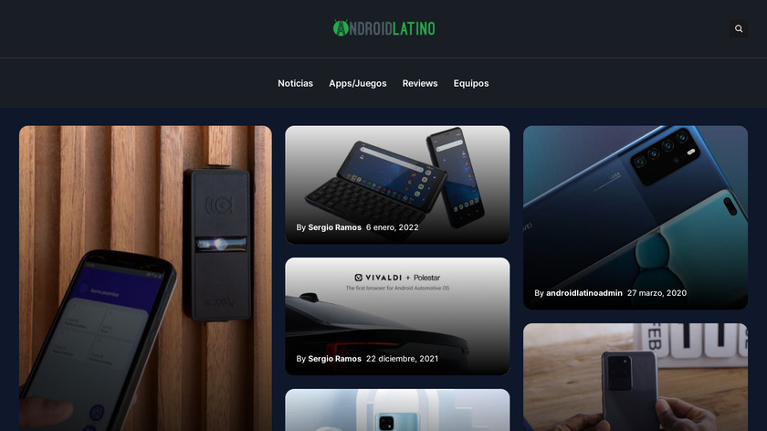 Android Latino Landing Page