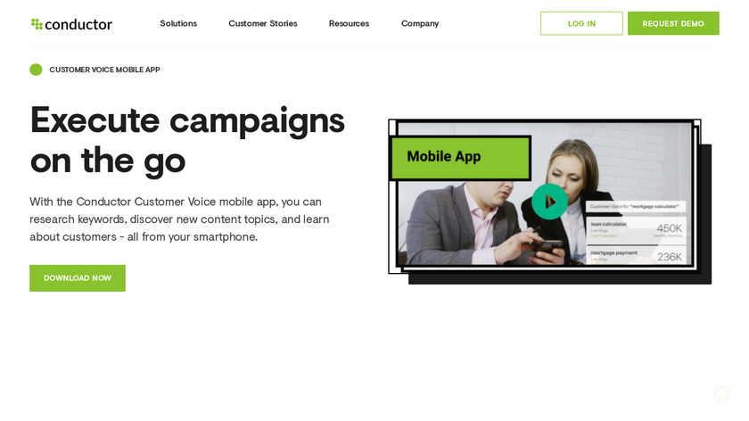 Conductor Insights App Landing Page