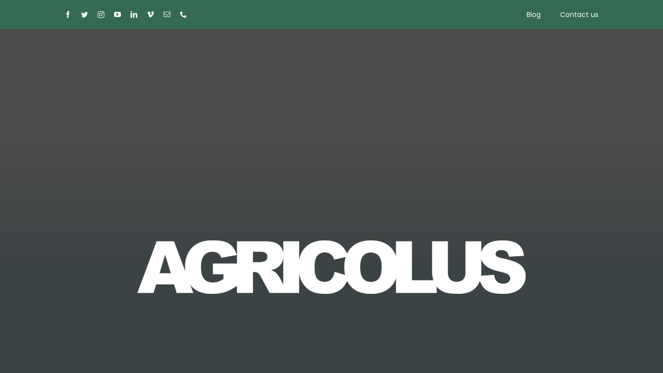 Agricolus Landing page