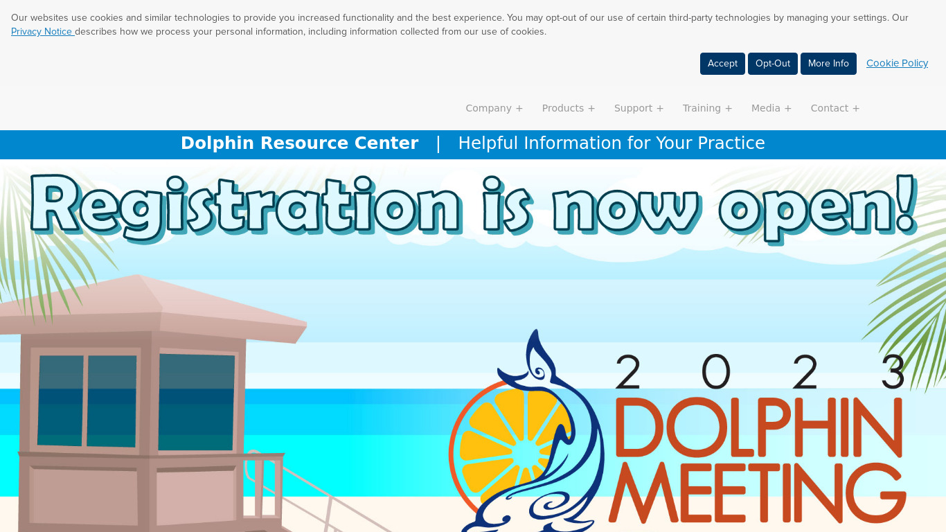 Dolphin Management Landing page
