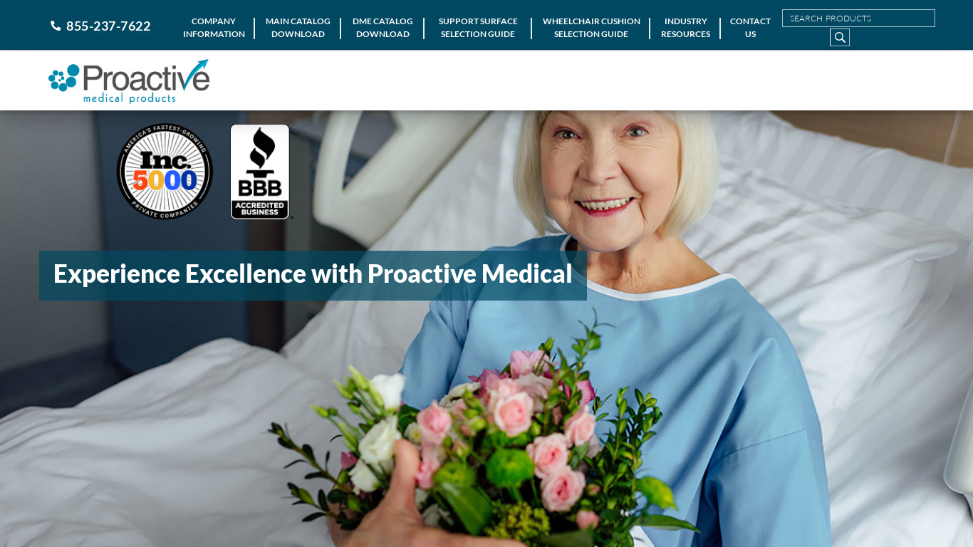 ProActive Medical Inventory Landing page