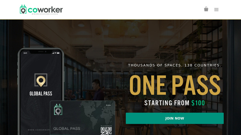 Global Pass (by Coworker.com) Landing Page