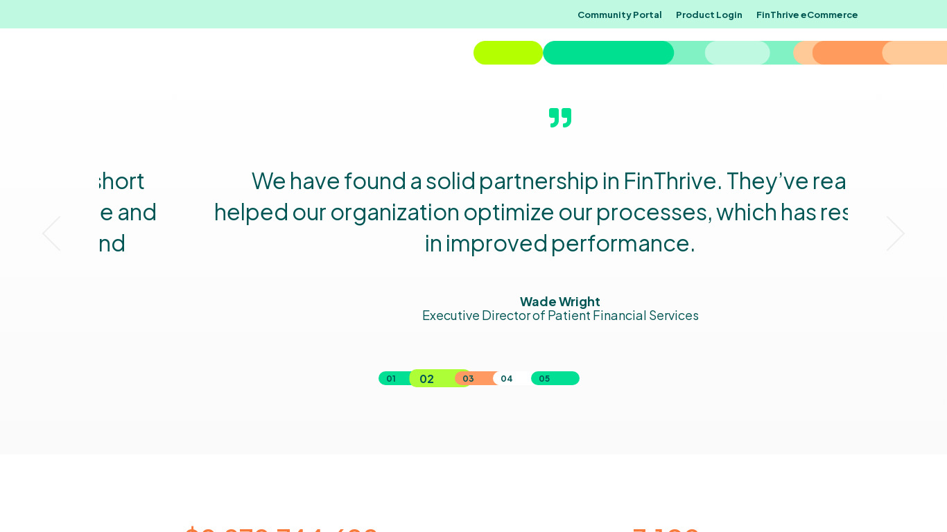 nThrive Landing page