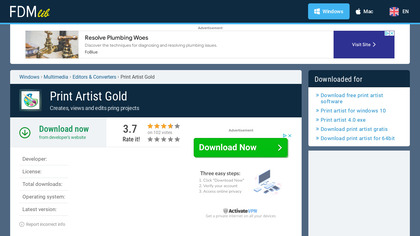 Print Artist Gold Edition screenshot