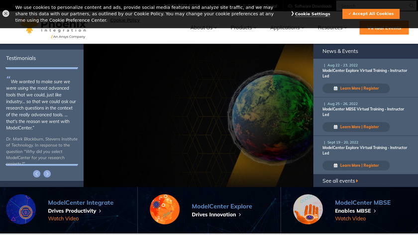 ModelCenter Landing Page