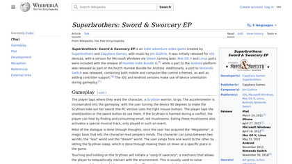 Superbrothers: Sword and Sworcery EP image