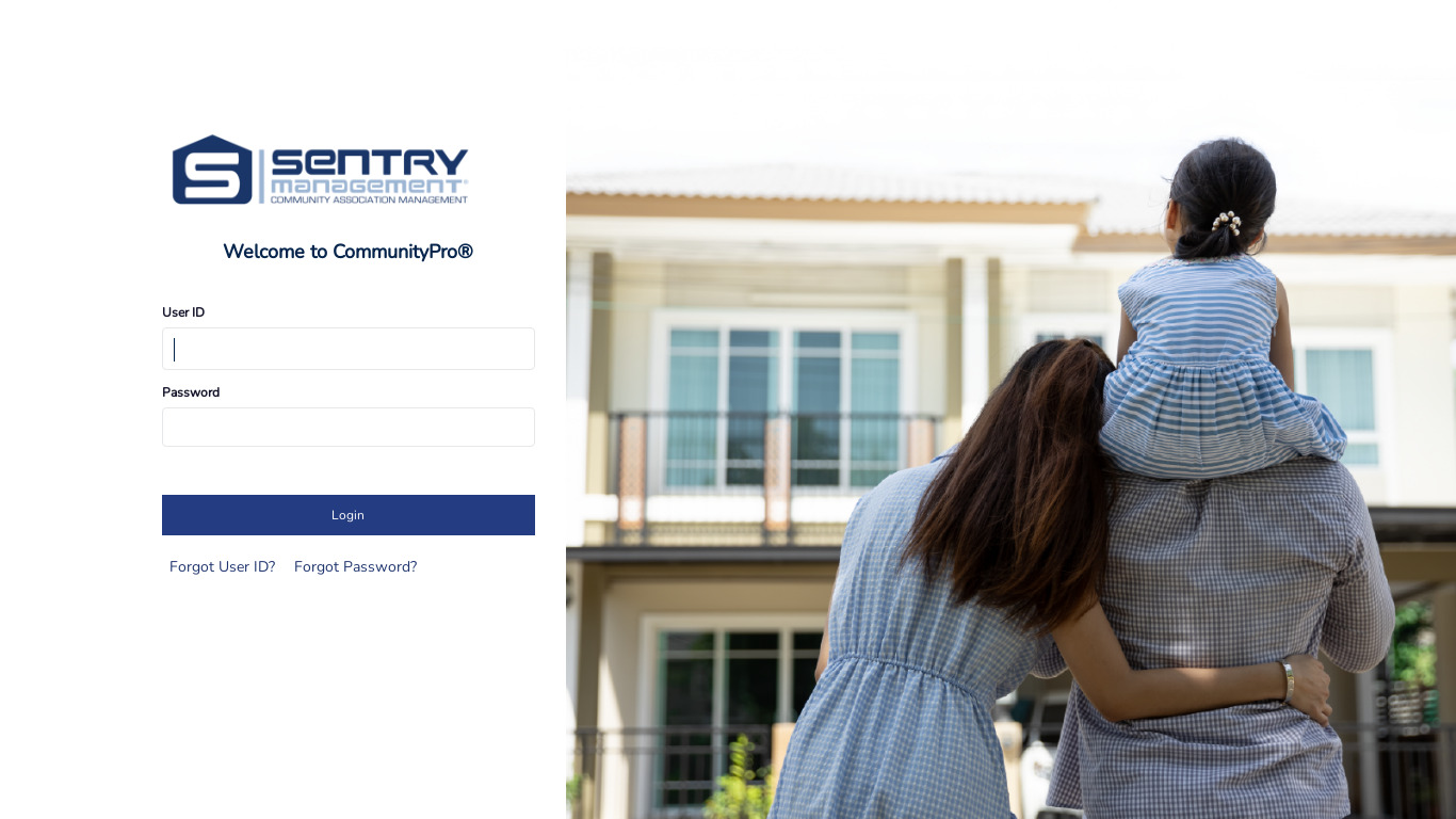 Access Sentry Landing page