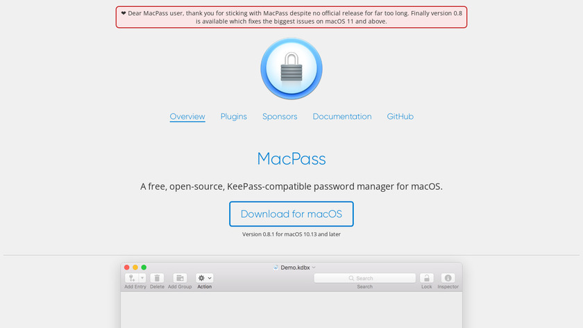 MacPass Landing Page