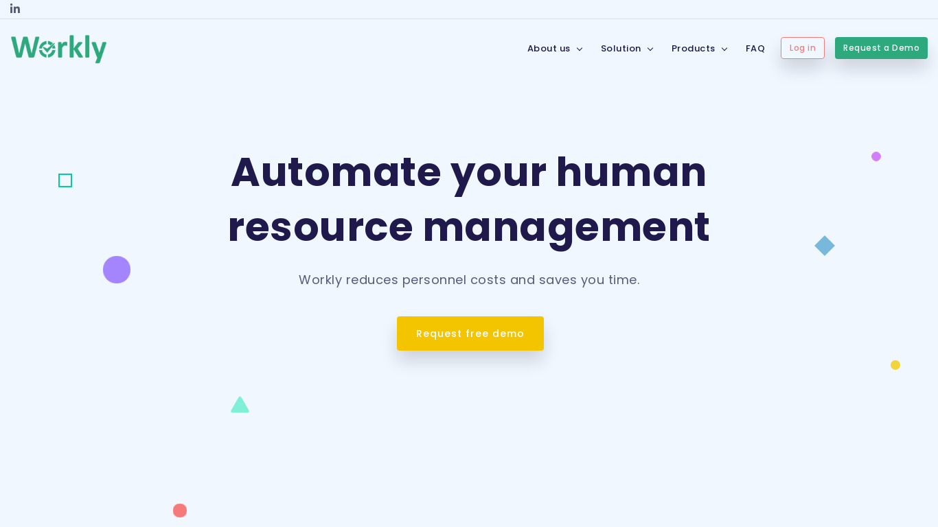Workly Landing page