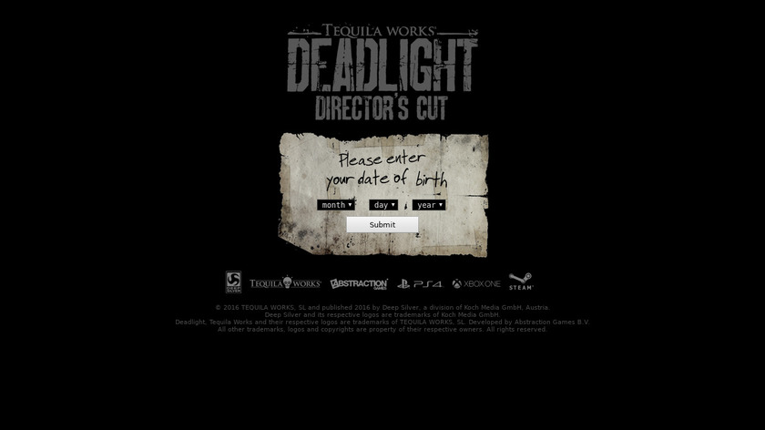 Deadlight Landing Page