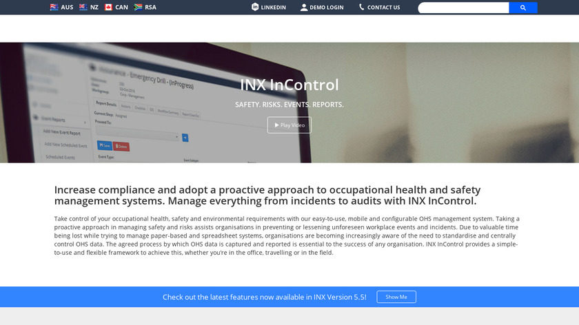 inxsoftware.com INX InControl Landing Page