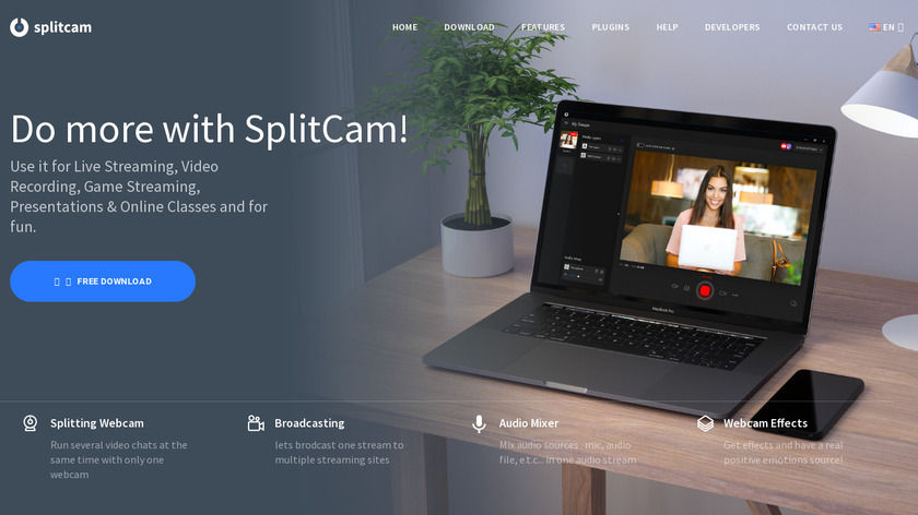 SplitCam Landing Page