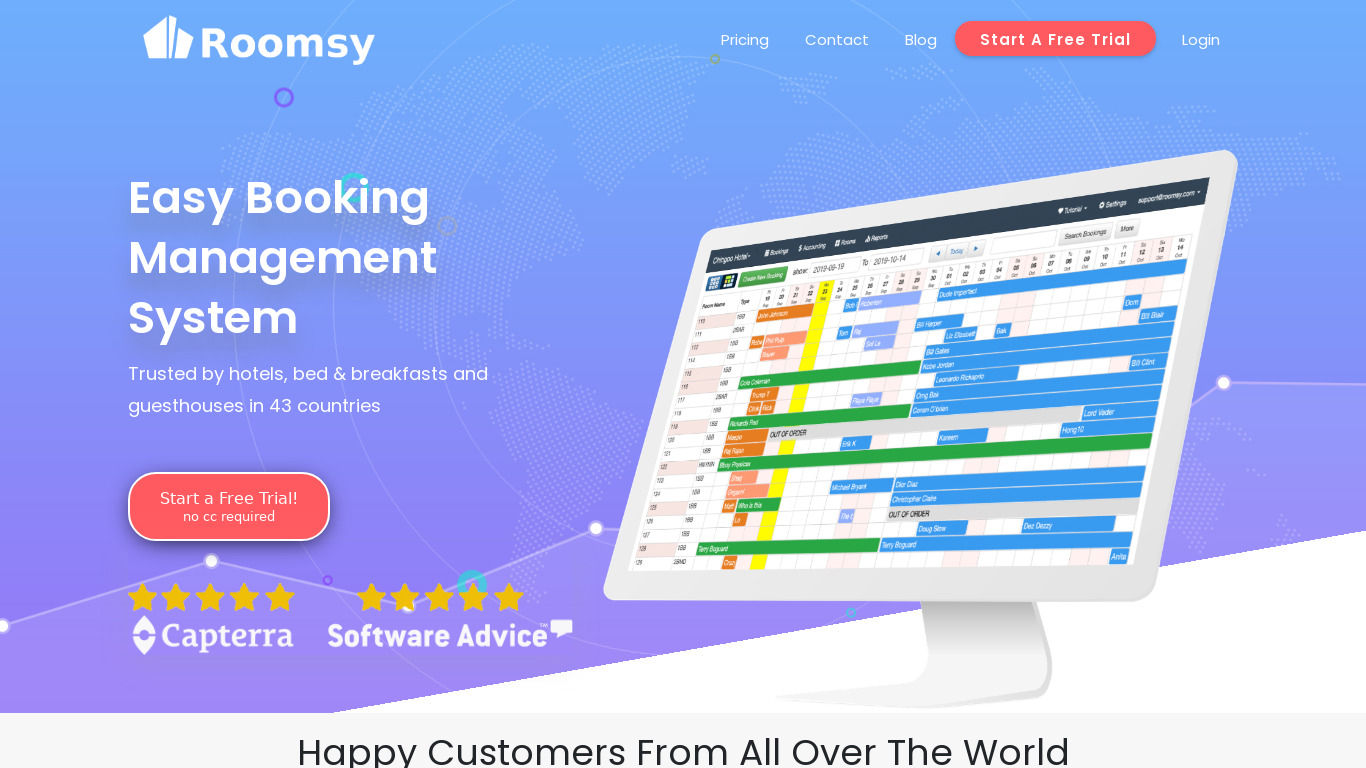 Roomsy Landing page