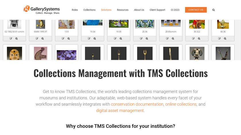 The Museum System Landing Page
