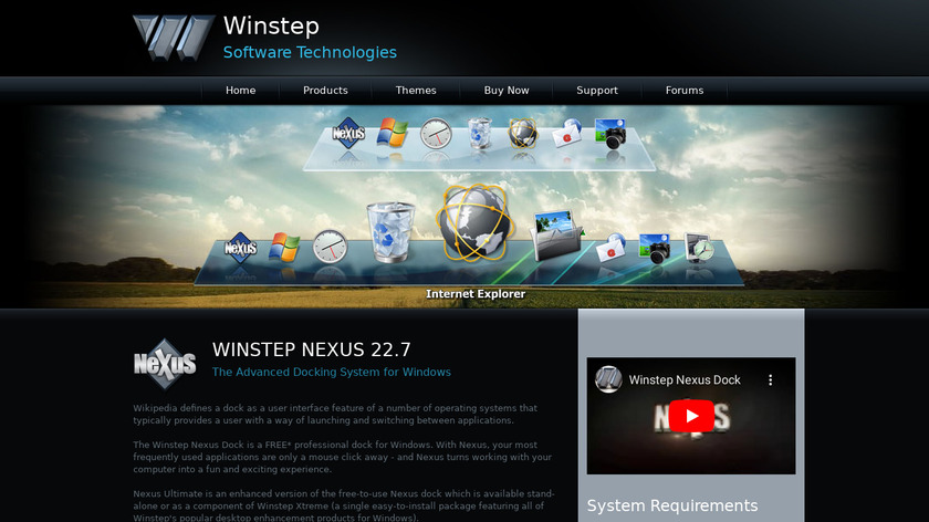 Winstep Nexus Landing Page