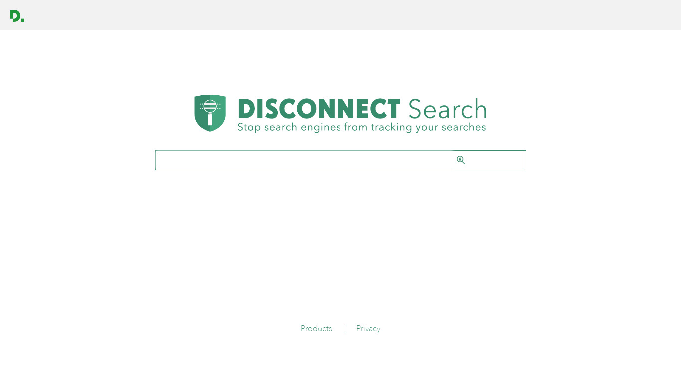Disconnect Search Landing page