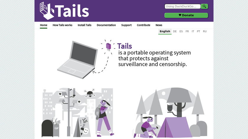 Tails Landing Page