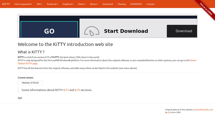 KiTTY Landing Page