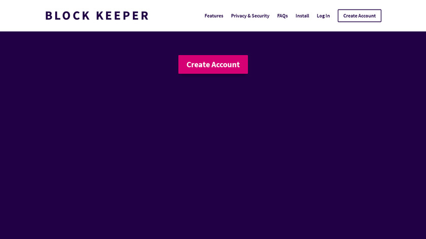BlockKeeper Landing Page