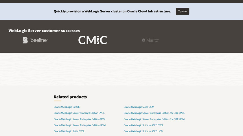 Oracle WebLogic Suite Landing Page