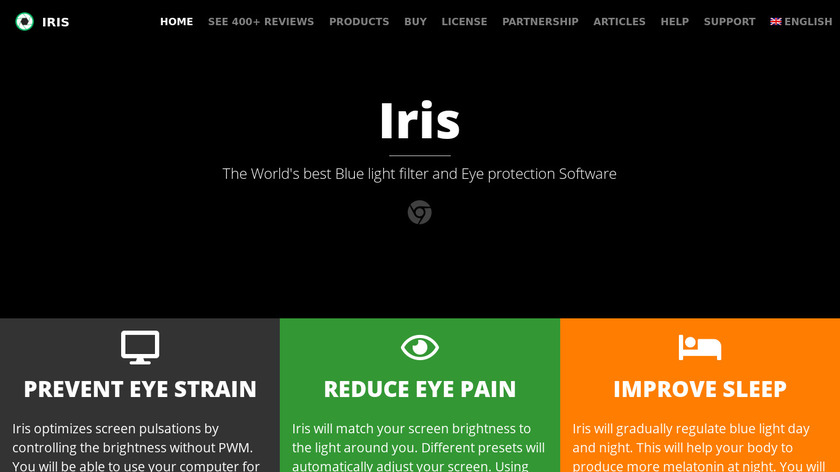 Iris Landing Page