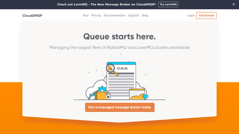 CloudAMQP Landing Page