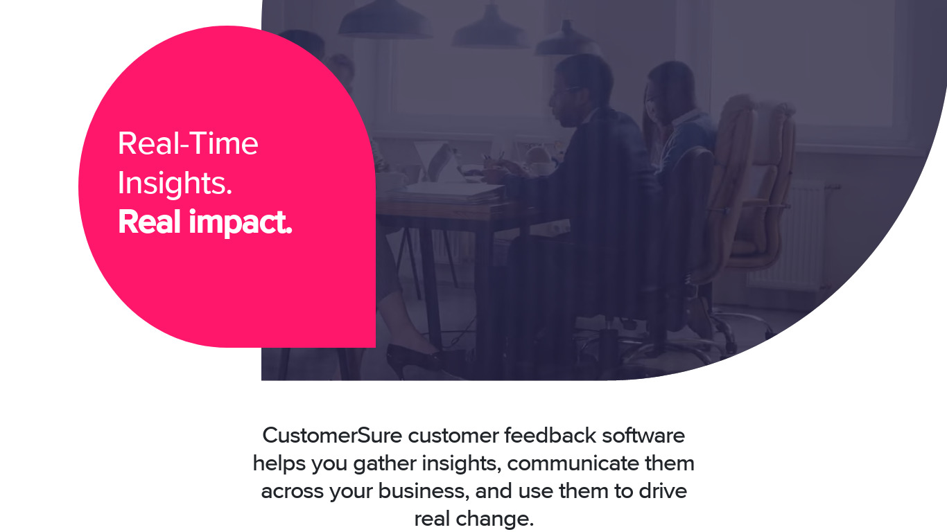 CustomerSure Landing page