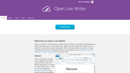 Open Live Writer image